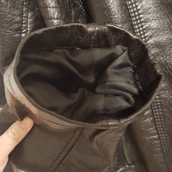 23:11 -GUESS Faux Leather Moto Jacket - Picture 8 of 13